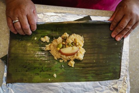 Recipe for Salvadoran chicken tamales | Food – Gulf News Salvadorian Tamales, Tamales Ingredients, Salvadoran Food, Salvadorian Food, Chicken Tamales, Tamale Recipe, Los Angeles Food, Oregano Leaves, Steak Fries