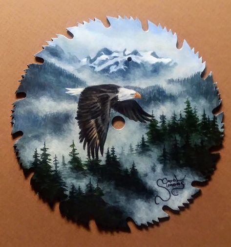 Old Saw Blades Ideas Paintings, Handpainted Saws, Painted Saw Blades, Saw Blade Art, Hand Saw Art Ideas, Sawblade Art, Disk Art, Painted Saws, Painting Horses