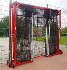 Backyard Batting Cage Ideas, Batting Cage Backyard Diy, Batting Cage Backyard, Indoor Batting Cage, Outdoor Sports Court, Home Golf Simulator, Softball Cheer, Home Basketball Court, Cricket Nets