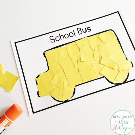 Back-to-School Fine Motor Activities School Bus Crafts, Bus Crafts, Welcome To School, School Lesson Plans, Back To School Art, First Day Of School Activities, School Week, Back To School Crafts, Preschool Themes