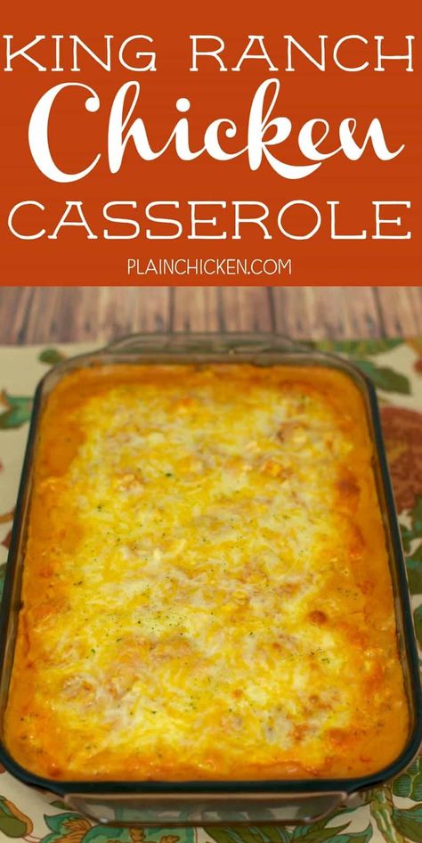 Mushroom Salsa, Chicken Cream Of Mushroom, King Ranch Chicken Casserole, Chicken Casserole Dinners, Recipes Using Rotisserie Chicken, Cracker Chicken, King Ranch Chicken, Ranch Chicken Casserole, Salsa Chicken