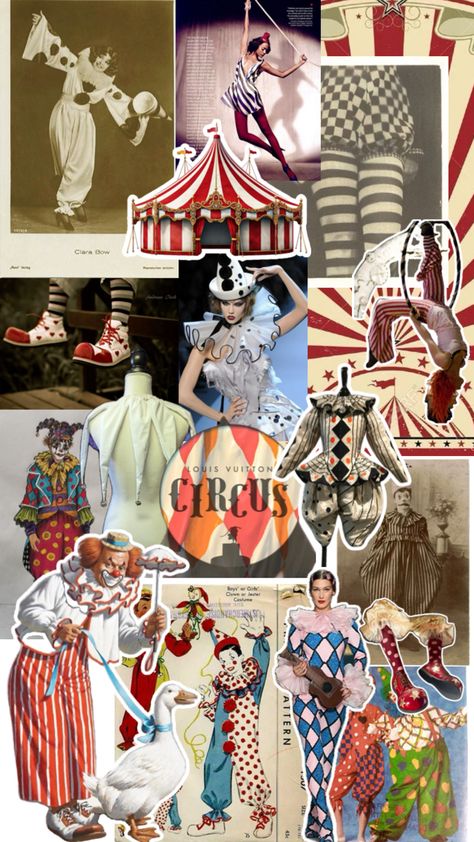 Vintage Circus Costume, Circus Costume, Fashion Sketchbook, Mood Board Inspiration, Vintage Circus, Apparel Design, Mood Boards, Circus, Carnival