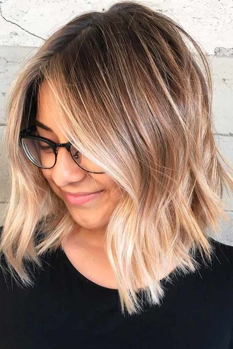 Blonde Ombre Hair and Best Color Ideas for This Season ★ See more: http://lovehairstyles.com/hottest-blonde-ombre-hair-color-ideas/ Framing Balayage, Long Choppy Bobs, Bob Balayage, Balayage Lob, Brown Bob, Blond Ombre, Balayage Blond, Choppy Bob Haircuts, Ash Blonde Balayage