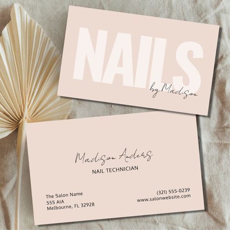 Nail Artist Salon Pink Typography flower_logo_design_ideas #designyourworkspace #creativelogodesign #logodesigninspiration Bussines Card Design Ideas Nails, Nails Visit Card, Business Card Design Nails, Nail Visit Card Design, Make Up Artist Business Cards Ideas, Nails Business Card, Nail Tech Cards, Nail Salon Branding Design, Nail Artist Business Cards