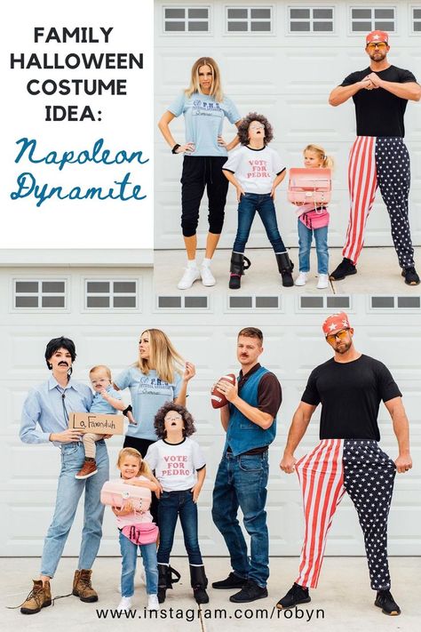 Napoleon Dynamite Family Halloween Costumes, Napoleon Dynamite Halloween Costume, Family Napoleon Dynamite Costumes, Napoleon Dynamite Family Costume, Napoleon Dynamite Characters, Napoleon Dynamite Costume, Different Halloween Costumes, Family Halloween Costume, Halloween Costume Idea