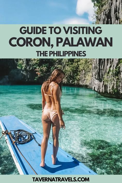 Your guide to the best things to do in Coron, Palawan, the most beautiful island in the Philippines. Plus island hopping tour tips! | things to do in coron philippines | coron palawan philippines | winter vacation destinations Philippine Coron, Palawan Philippines Aesthetic, Port Barton, Coron Philippines, Philippines Outfit, Coron Palawan Philippines, Philippines Vacation, Coron Island, Palawan Island