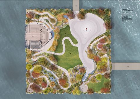 Parking Plan, Heatherwick Studio, Thomas Heatherwick, Public Space Design, Park In New York, Island Park, Public Park, Hudson River, Master Plan