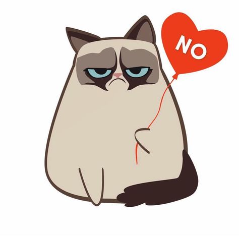 Grumpy Cat Breed, Grumpy Cat Cartoon, Grumpy Cat Art, Grumpy Cat Birthday, Cat Face Drawing, Grumpy Cat Quotes, Tiny Art, Cats Rule, Meme Comics