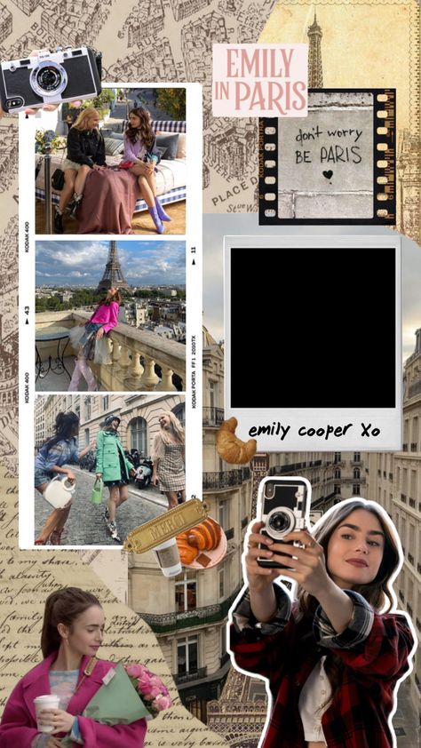 Emily In Paris Wallpaper, Paris Wallpaper Iphone, Emily In Paris Aesthetic, Paris Aesthetic Wallpaper, Paris Wallpaper, Paris Aesthetic, Emily In Paris, Kodak Portra, Book Art Diy