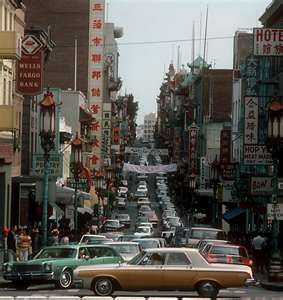 Grant Avenue San Francisco 1970's. The Immortalists, San Sequoia, Wes Wilson, Photoshoot Location Ideas, Cool Vintage Photos, Stills Photography, Harvey Milk, Dock Of The Bay, California Missions