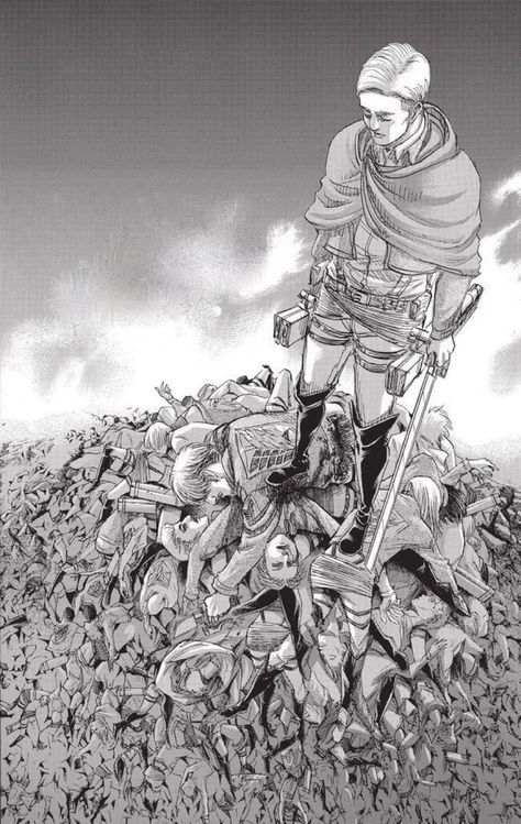 Attack On Titan Panels, Erwin Smith Manga Panel, Aot Manga Panels, Isayama Hajime, Aot Manga, Manga Wall, Anime Decor, Attack On Titan Fanart, Attack On Titan Art