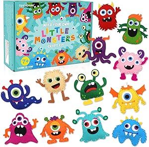 Monsters Craft, Sew For Beginners, Kindergarten Toys, Adopt A Monster, Plush Diy, Kids Sewing Kit, Felt Plush, Felt Monster, Monster Craft