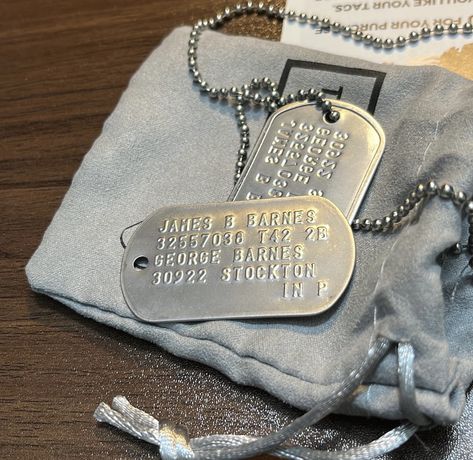 buckys dog tags aesthetic Bucky Barnes Lover Aesthetic, The Soldier Aesthetic, Falcon And The Winter Soldier Aesthetic, Bucky Barnes Boyfriend Aesthetic, Dog Tags Aesthetic, James Barnes Aesthetic, Bucky Barnes Dog Tags, Dating Bucky Barnes Aesthetic, Tfatws Aesthetic