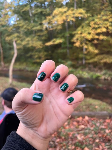 DND 747 Aurora Green Green Nails For Fall, Nails Dnd, Emerald Green Nails, Nails For Fall, Aurora Nails, Nails Green, Green Nails, Emerald Green, Aurora