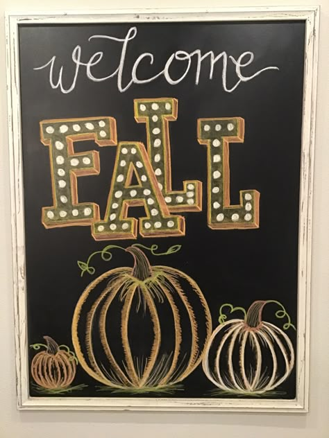 Pumpkin Chalkboard Art, Fall Chalkboard Ideas, Pumpkin Chalkboard, Fall Chalkboard Art, Halloween Chalkboard Art, Thanksgiving Chalkboard, Fall Chalkboard, Chalkboard Art Quotes, Starbucks Art