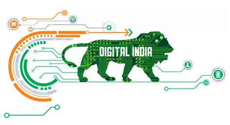 Digital India was one of the key initiatives taken by the current party in power. With the next Lok Sabha elections just around the corner, it becomes imperative to understand the implementation of the policies which the BJP will put forward as the basis of winning the next elections. #india #digital #technology Digital India Posters, India Logo, India Poster, Technology Posters, Digital India, Government Services, E Card, Digital Technology, Program Design