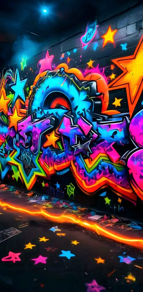 Neon Graffiti Wallpaper, Trippy Neon Art, Pick Wallpapers, Neon Effect Painting, Trippy Graffiti, Rainbow Graffiti, Trippy Wallpapers, Lofted Cabin, Background Zepeto