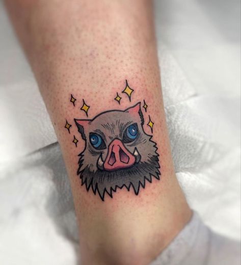 Flash Tattoo Anime, Slayer Tattoo, Tatuagem Masculina Pequena, Tattoo Anime, Inosuke Hashibira, Kawaii Tattoo, Cute Little Tattoos, Cute Tiny Tattoos, Tattoo Style Drawings