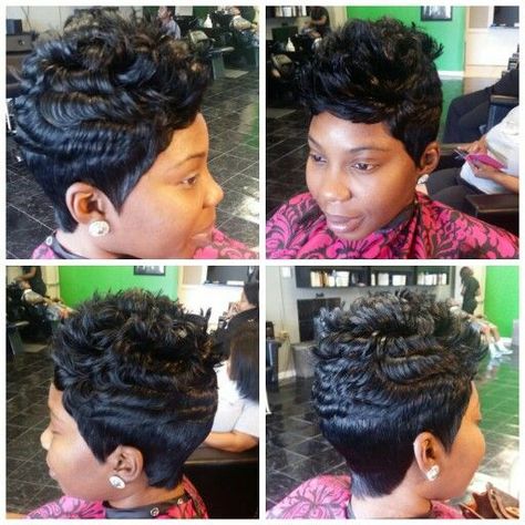 27 Piece Quick Weave, 27 Piece Hairstyles, Short Quick Weave, Sassy Hairstyles, Tomboy Swag, Quick Weaves, 27 Piece, Hair Projects, Woman Hairstyles