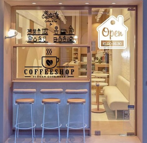 Mini Cafeteria, Tattoo Home, Coffee Shop Concept, Inspiration Wall Art, Aesthetic Door, Door Aesthetic, Bakery Shop Design, Aesthetic Painting Ideas, Wallpaper Floor