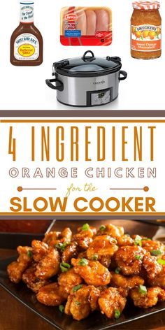 Easy Crock Chicken Recipes, Toss And Go Crockpot, Orange Chicken Recipe Easy Crock Pot, Chicken Bites Recipes Crock Pot, Sweet Orange Chicken, Slow Cooker Orange Chicken Recipes, Crock Pot Dinners For Kids, Summer Instapot Meals, Kids Crock Pot Meals