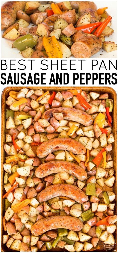 Meal With Sausage Links, Dinner Recipes With Sausage Links, Italian Sausage Recipes Sheet Pan, Dinner With Red Potatoes, Mild Italian Sausage Recipes Healthy, Sides With Sausage, Recipe With Sausage Links, Sides To Go With Sausages, Italian Sausage Link Recipes Dinners