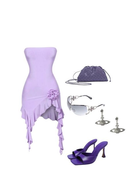 Violet Outfit, Interview Outfits, Fancy Gowns, Glam Outfit, Stage Outfit, 19th Birthday, Future Style, Miniskirt Outfits, Causual Outfits