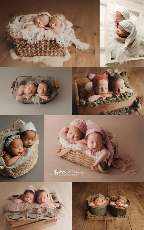 New Born Twins Baby Shoot, Twin Infant Photoshoot Ideas, Twins Newborn Photoshoot Ideas, Twin Monthly Photo Ideas, Newborn Twin Poses, Newborn Photoshoot Twins, Twins Picture Ideas, Twins Baby Photoshoot Ideas, Twin Picture Ideas