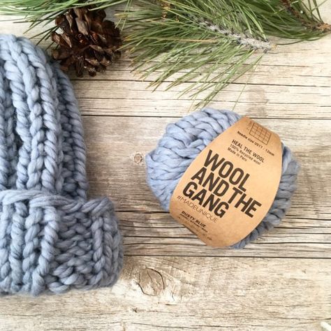 Wool And The Gang Pattern Free, Chunky Knit Hat Pattern, Wool Hat Pattern, Chunky Hat Pattern, Mama In A Stitch, Super Chunky Wool, Beanie Pattern Free, Knit Hat Pattern, Beanie Knitting Patterns Free