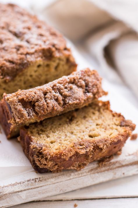 Healthy Coffee Cake Banana Bread — Peanut Butter Plus Chocolate Coffee Cake Banana Bread, Banana Bread Coffee Cake, Healthy Coffee Cake, Cake Banana Bread, Banana Crumb Cake, Cinnamon Streusel Coffee Cake, Cake Banana, Coffee Bread, Coffee Cake Muffins