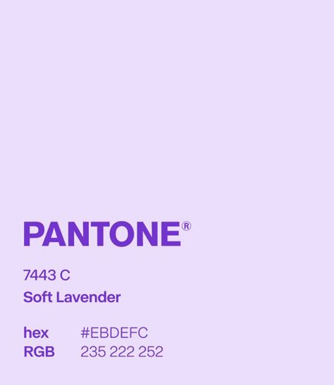 Lavender Swatch, Lavender Pallet, Pantone Lavender, Lavender Color Palette, Colour Mood, Soft Summer Palette, Summer Palette, Pantone Colour Palettes, Color Ways