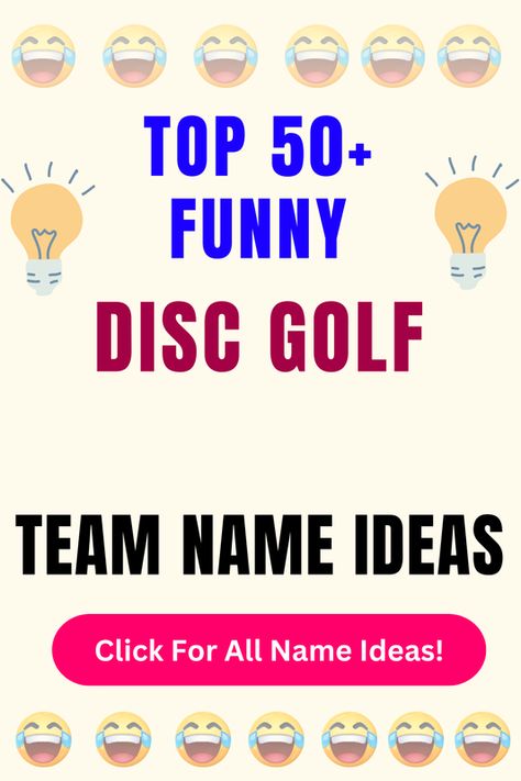 Check Out The Top 50+ Funny Disc Golf Team Name Ideas. Click For All 200+ Disc Golf Team Name Ideas! Disc Golf Humor, Bowling Team Names, Derby Names, Demolition Derby, Ace Ventura, Bowling Team, Flying Disc, Disc Jockey, All Names