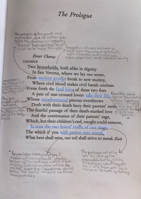 Prologue analysis ~ english lit aesthetic Romeo And Juliet Quotes Analysis, Romeo And Juliet Essay, Romeo And Juliet Notes Aesthetic, Romeo And Juliet Book Annotations, English Revision Aesthetic, Romeo And Juliet Prologue, Romeo And Juliet Study Notes, Romeo And Juliet Annotations, Dracula Annotations