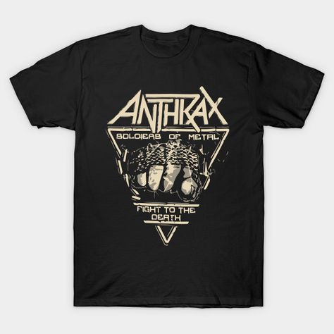 Heavy metal band Anthrax t-shirt - Heavy Metal Band Anthrax - T-Shirt | TeePublic Bio Logo, Metal T Shirts, Heavy Metal Bands, Rock T Shirts, Be Unique, Concert Tshirts, Metal Band, Metal Bands, Music Bands