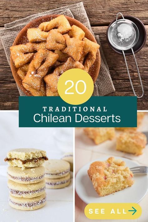 Traditional Chilean Recipes, Traditional Chilean Food, Chilean Cookies, Chilean Dinner Recipes, Authentic Spanish Desserts, Chilean Recipes Desserts, Chilean Appetizers, Chilean Christmas Food, Authentic Chilean Recipes