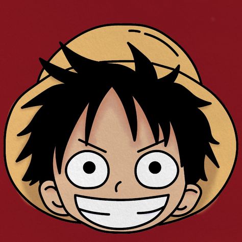 Luffy Head, Luffy Face, Eyes Drawing Tumblr, Mouth Anime Aesthetic, رسم كاريكاتير, Fb Profile Photo, Anime Photo Profile Dark, One Piece Cartoon, Drawing Cartoon Faces