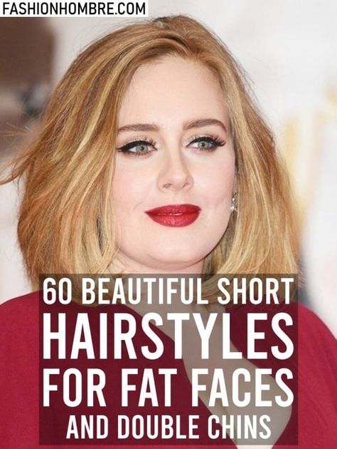 95 Beautiful Short Hairstyles For Fat Faces And Double Chins Cabelo Plus Size, Double Chin Hairstyles, Beautiful Short Hairstyles, Fat Face Haircuts, Hairstyles For Fat Faces, Chubby Face Haircuts, Hairstyle For Chubby Face, Growing Out Short Hair Styles, Trendy Short Hair