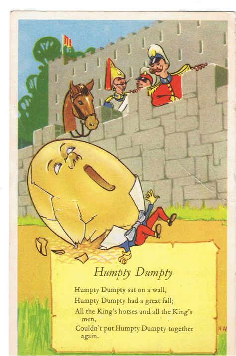 Nursery Rhymes Humpty Dumpty, Nursery Poem, Humpty Dumpty Nursery Rhyme, Colchester England, Nursery Rhymes Poems, Old Nursery Rhymes, Children Stories, Childrens Poems, King Horse