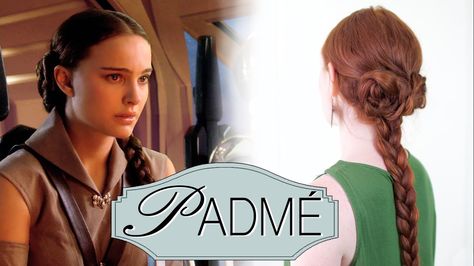 padme hair Starwars Hairstyles, Princess Leia Hair Buns, Princess Leia Hair Tutorial, Party Hairstyles For Girls, Disneybounding Ideas, Disney Hairstyles, Star Wars Hair, Hairstyles Party, Princess Leia Hair