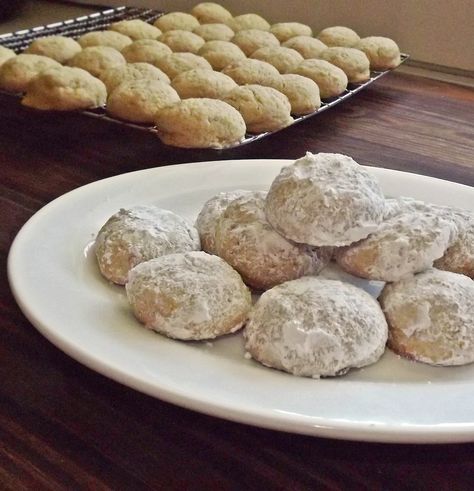 roasted chestnut cookies Chestnut Recipes Desserts, Chestnut Cookies, Mexican Wedding Cakes, Russian Teacakes, Chestnut Recipes, Vegan Christmas Cookies, Foraged Food, Roasted Chestnuts, Nut Recipes