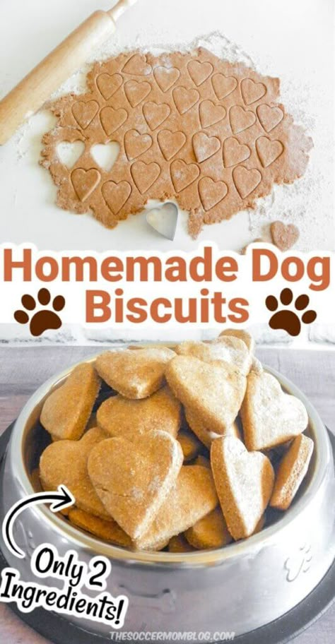 Dog Treats With No Peanut Butter, Non Peanut Butter Dog Treats, Diy Dog Biscuits Healthy, Dog Biscuit Recipes Peanut Butter, Peanut Butter Free Dog Treats, How To Make Doggie Treats, Simple Diy Dog Treats, Homemade Easy Dog Treats, Dog Treat Recipes No Peanut Butter