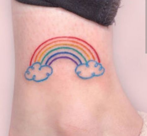 Rainbow Wrist Tattoo, Rainbow Tattoo, Pinky Promise Tattoo, Promise Tattoo, Pride Tattoo, Rainbow Tattoos, Pinky Promise, Dog Tattoo, Wrist Tattoos