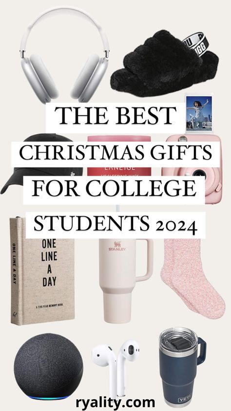 this is the best list of college christmas gifts I've seen! High School Girlfriend Gift Ideas, College Guy Christmas Gifts, College Student Christmas Gifts, Gifts For College Graduates, College Student Gift Ideas, Students Christmas Gifts, Gifts For College Boys, Christmas Gifts For College Students, College Student Gifts Christmas