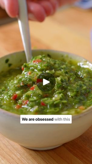 78K views · 152 reactions | Spoon this chimichurri sauce over almost anything! We’re obsessed 🤩 I use a food processor in the video, but you can also make this by hand! Also, for those of you who were disappointed in one of our recent videos that I didn’t do a happy dance, I think we can all agree that this one makes up for it 💃😉 🤣

👉 Tap the link in our bio for the recipe or Google “inspired taste chimichurri,” and we should be right there!

#recipes #easyrecipes #chimichurrisauce #simplerecipes #mealprep #parsley #garlic #inspiredtaste #foodblog #foodblogfeed #foodbloggers #foodblogeats | Inspired Taste Inspired Taste, Pesto Dip, Chimichurri Sauce, Dessert Dishes, Happy Dance, Full Meal Recipes, Food Processor, Lunch Recipes, Family Dinner