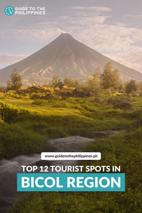 Discover the countryside charms of the Bicol region, one of the most breathtaking landscapes in the southeast peninsula of Luzon. Find out some of the best Bicol tourist spots and why it remains a popular travel destination for adventure seekers and even the less daring. Bicol Region Tourist Spot, Bicol Travel Destinations, Tourist Spots In Bicol, Caramoan Island, Bicol Region, Donsol, Mayon Volcano, Legazpi City, Edgy Girls