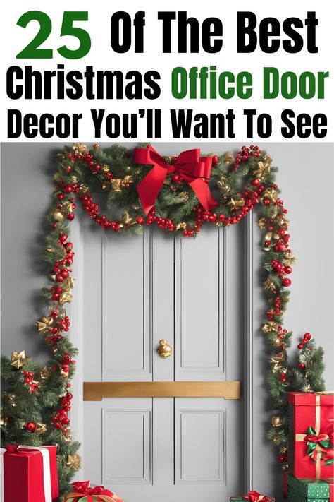 christmas door office decoration Christmas Decor Ideas For Office Door, Office Door Christmas Contest, Christmas Office Door Decorations, Christmas Office Door Decorations Ideas, Decorating Work Office, Office Door Decorations, Christmas Office Door, Door Decorations Ideas, Holiday Office Decor