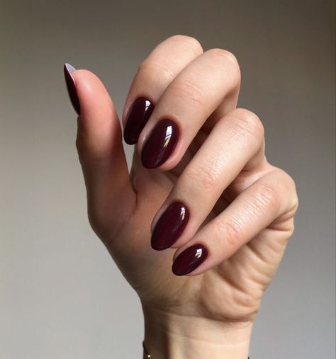 Wine Red Nails Aesthetic, Vampire Red Nails, Dark Wine Nails, Dark Red Almond Nails, Wine Nails, Maroon Nails, 2024 Nails, Burgundy Nails, Nails Almond