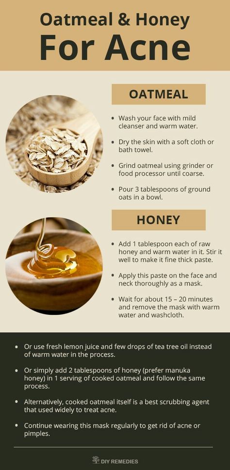 Oatmeal Facial Mask, Diy Exfoliating Face Scrub, Oats Face Mask, Diy Face Mask For Acne, Diy Acne Mask, Diy Honey Face Mask, Oatmeal Face Mask, Honey For Acne, Green Tea Face Mask