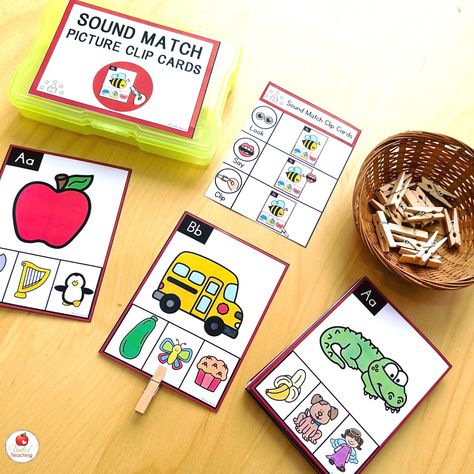 🚀 Looking for a quick and effective way to boost letter sound recognition? Students clip pictures matching the beginning sounds, reinforcing their phonics skills in a hands-on way. Great for centers, small groups, or quick practice! Comment ABC SOUNDS for link. #iteachkindergarten #kindergartenactivities #phonicsfun #scienceofreading #phonicsgames #phonicsactivities #alphabetactivities #preschoolathome Abc Sounds, Letter Sound Recognition, Letter Sound, Phonics Games, Beginning Sounds, Clip Cards, Preschool At Home, Educational Worksheets, Phonics Activities