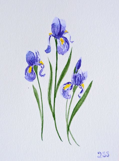 watercolor  greeting cards | Watercolor Cards Siberian Iris Tattoo, Iris Drawing, Iris Flower Tattoo, Watercolor Iris, Simple Watercolor Flowers, Iris Tattoo, Monogram Tattoo, Flower Wrist Tattoos, Iris Painting